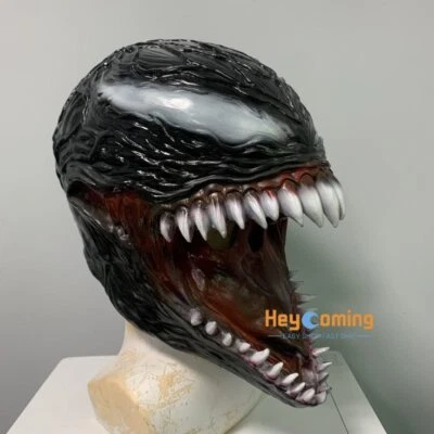 New Venom 2：Let There Be Carnage Headgear Mask Terror Hand Puppet Halloween Prop - Image 1 of 4