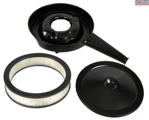 Limpiador de aire de inducción de capucha con tapa/filtro negro 70-72 Chevelle El Camino 69 Camaro - Imagen 1 de 1