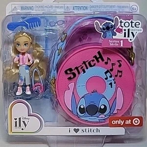 Disney Stitch ILY 4Ever Tote Teenies I Love TARGET Mini Puppe Handtasche Serie 1 rosa - Bild 1 von 2