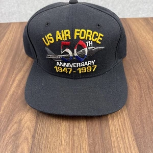 Cappello snapback nuovo senza etichette vintage US Air Force 1947-1997 50° anniversario nuova epoca - Foto 1 di 7
