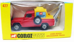 Land Rover Breakdown tow truck Corgi Toys 477 England MB - RARE box variation - Picture 1 of 6