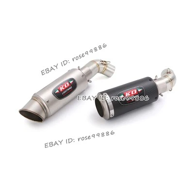 For Ducati Monster 696 796 795 1100 Motorcycle Exhaust Mid Pipe Mufflers Carbon - Image 1 of 4