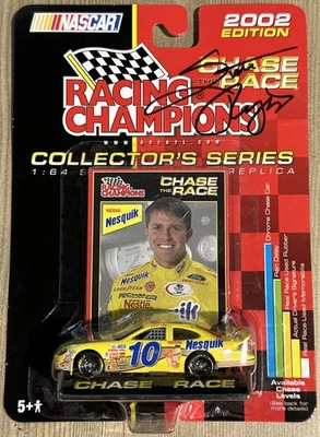 Racing Champions #10 Scott Riggs 2002 Nascar Nestle Nesquik Ford Taurus Signed - Image 1 of 4