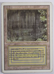 Bayou Magic Karte Dual Land Revised MTG Reserved List - Bild 1 von 11