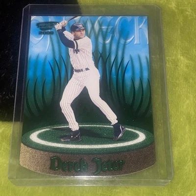 Pacific Revolution 2000 en cubierta #14 troquelado Derek Jeter Yankees SSP lámina verde Foto 1 de 2