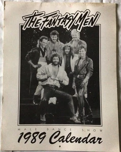 Vintage 1989 Original Fantasy Men Poster Calendar Pin Up Male Dance Show - Picture 1 of 6