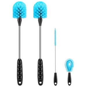 3-in-1 Stainless Steel Cleaning Brush Set, Long Handle for Narrow Neck Bottle... - Picture 1 of 7