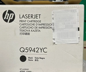 HP LaserJet Q5942YC Optimized High-Yield Black Toner Cartridge New Unused - Picture 1 of 6