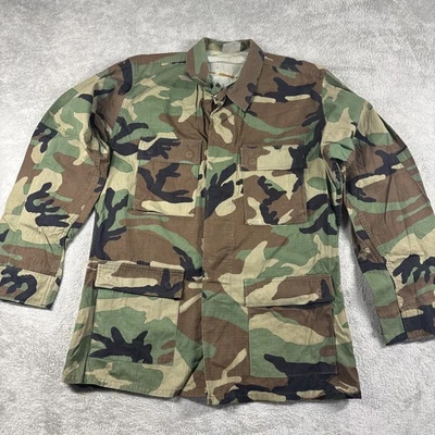 Army Issue Camo Woodland Combat Long Sleeve 8415-01-390-8549 Size Medium Long - Image 1 of 4