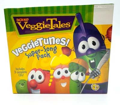 Veggietales Super-Song Pack 3 Complete CDs NEW SEALED Veggitunes 1 2 Larry Boy - Image 1 of 4