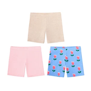 Member's Mark Girls 3-Pack Cartwheel Shorts - X-Small 4/5 Pink Beige & Floral - Picture 1 of 5