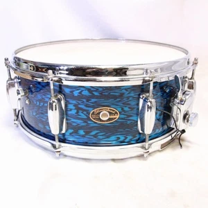 SLINGERLAND 60s Artist Model 3-ply 14x5.5 Blue Agate Pearl s/n149569 - Picture 1 of 8