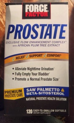 Force Factor Próstata Saw Palmetto y Beta Sitosterol Suplemento, 120ct Foto 1 de 2