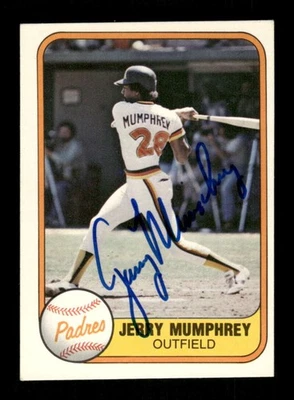 1981 Fleer 494 Jerry Mumphrey signed auto autograph  ASC BXCP58 - Image 1 of 2