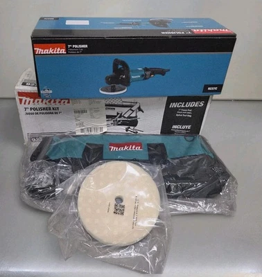 Makita 9237CX2 7in. Variable Speed Sander/Polisher Kit with Tool Bag NEW - Image 1 of 2
