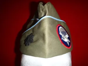 US Army Airborne PARAGLIDER LT COLONEL Rank Green Garrison Cap / Hat - Picture 1 of 6