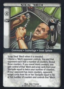Battletech CCG: Steal 'Mech [giocato moderatamente] dal set Premiere Limited BT SENZA ETICHETTE - Foto 1 di 1