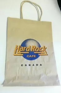 Bolsa de papel marrón con mango Hard Rock Cafe Canadá 9 3/4 x 13 3/4 x 4 3/4 in. - Imagen 1 de 4