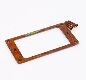 AGP ™ - Single Aged Chrome Flat Bottom Metal Humbucker Ring #732578 - Picture 1 of 1