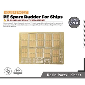 SSMODEL SSPE700027 1/700 Model Upgrades PE Spare Rudder For Ships - Picture 1 of 3