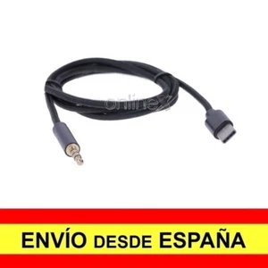 Cable Nylon USB Tipo C a JACK con Micro Macho Negro 1 Metro a3310 - Imagen 1 de 4
