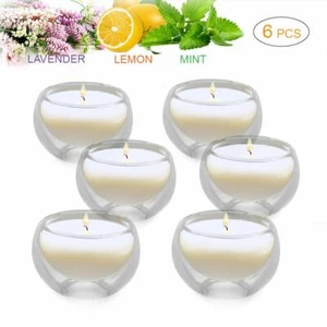 Candle Scented Candles Gift Set,Floating Candles,Lavender Mint Lemon Scented Can - Picture 1 of 6