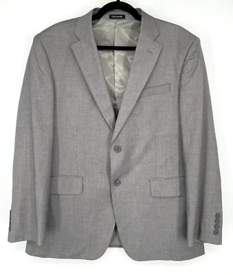 Guy Laroche Hombre Talla 42 Gris Abrigo Deportivo Botón Chaqueta Blazer Bolsillos Sólidos Foto 1 de 4