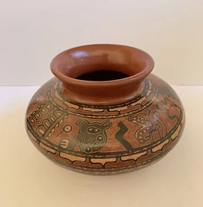 Vintage Costa Rica Pottery Vase San Vicente Nicoya Jeny Padilla Mesoamerican - Picture 1 of 12