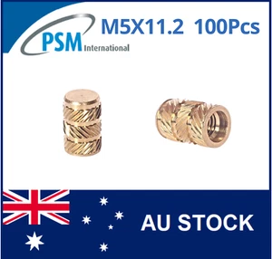 INSERT FOR PLASTIC M5 X 11.2 FLO-TECH BRASS PSM04741 - Picture 1 of 9