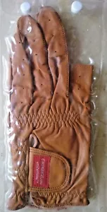 2X VTG 1980s CHIMERE CRITERIUM BROWN LEATHER LEFT HANDED SHOOTING GLOVE XL - Picture 1 of 2