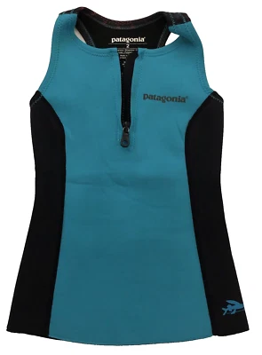 Chaleco Patagonia Mujer Usado 1/4 Cremallera Neopreno Azul Talla 2 Estilo #87446 Foto 1 de 4