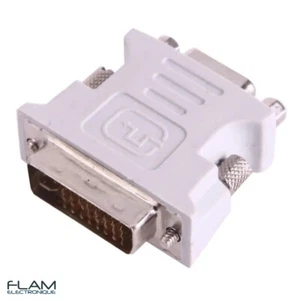 Adaptateur DVI-I male / VGA femelle / DVI-I male 29 pins to VGA female adapter - Foto 1 di 3