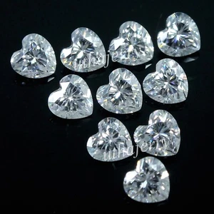 Excelente diamante blanco natural certificado 4,5x4,5 mm corazón color D VVS1 10 piezas - Imagen 1 de 6
