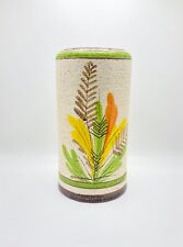 MCM Bitossi  Rosenthal Netter Italy Vase w Flower Design Orig Sticker 8" Height