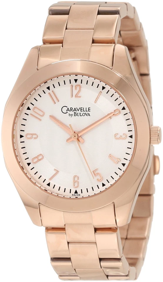 Reloj pulsera Caravelle by Bulova clásico para mujer tono oro rosa 44L106 Foto 1 de 1