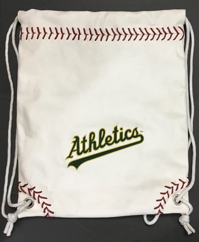 Oakland Athletics A's Faux Leather Baseball Bag Stadium Bag Tote Backpack Zumer Cover