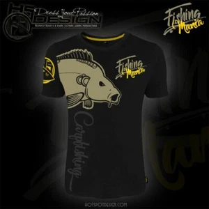 T-shirt Hotspot Design Fishing Mania "Carpfishing" "size XL" - Photo 1/1