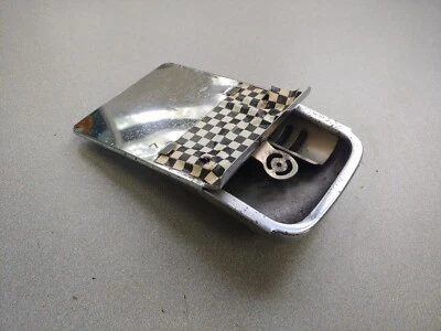 NICE USED ORIGINAL GHE PORSCHE 356A 356B 356C 356SC CHROME ASHTRAY WITH MOUNT #7 - Image 1 of 4