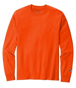 Champion NEW Mens Size S-2XL Long Sleeve Tagless Cotton Gym Workout T-Shirt CC8C - Picture 1 of 17