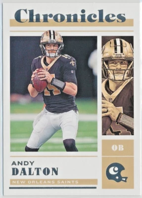 2022 Chronicles Football - Andy Dalton - New Orleans Saints - Base - #27 - Image 1 of 2