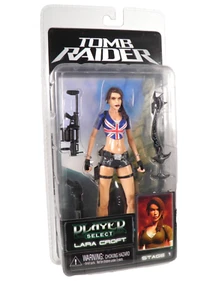 Figurine Action Tomb Raider Player Select Lara Croft Stage 1 Eidos Neca 2006 - Imagen 1 de 5