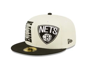 Brooklyn Nets New Era NBA On Stage Draft 59FIFTY Sombrero Ajustado - Crema - Imagen 1 de 8