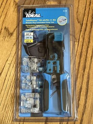 Ideal 33-700 TeleMaster RJ-45/RJ-11 Modular Plug Termination Crimp Tool Kit - Image 1 of 4