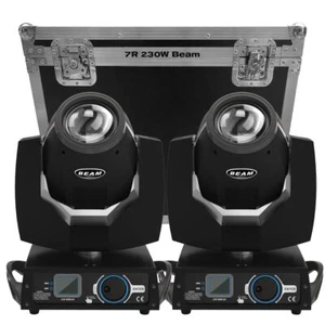 230W 7R Beam Moving Head Light 16Prism With Flight Case DMX DJ Equipment Outdoor - Picture 1 of 22