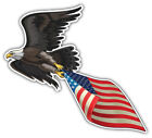 11cm Auto-Aufkleber USA Amerika Fahne Flagge See-Wei?kopf-Adler H3843