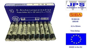 10 x T3.15A Genuine SIBA Fuses for Fluke 1651B 1652C 1653B 1654B JPSF053 Pack 10 - Picture 1 of 5