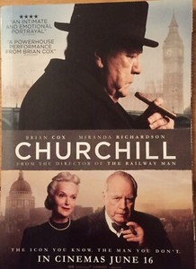 CHURCHILL-PROMO FILM(2017)FOLDOUT POSTCARDS X5-BRIAN COX-MIRANDA RICHARDSON