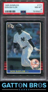 1985 Donruss Don Baylor #173 PSA 8 NM-MT