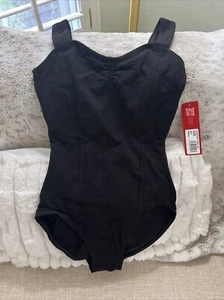 Capezio Leotard Women's Medium Black Tank Leotard Light New - Picture 1 of 5