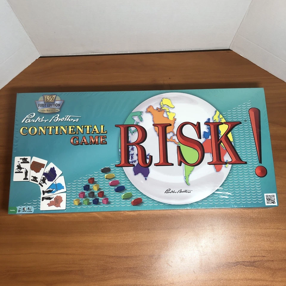 Risk Continental Game 1959 1st Edition Classic Reproduction Parker Brothers NEW - Image 1 of 1